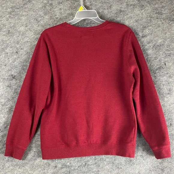 21 Men Sweatshirt Large Men's Pullover Red Cotton Blend Adults L - Picture 7 of 8